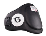 BOOSTER MUAY THAI BOXING MMA SPARRING BELLY & THIGH PROTECTOR PAD BPLK  Leather Size Free Black