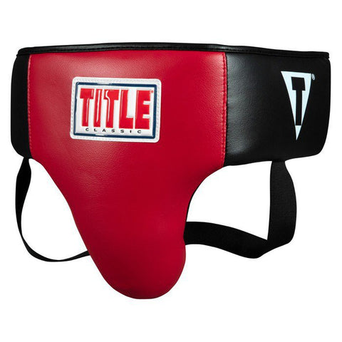 TITLE BOXING Deluxe Groin Guard Plus 2.0 Protector S-XL Black Red
