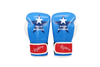 RAJA MUAY THAI BOXING GLOVES Breathable mesh palm Cooltex PU Leather Kids 6 oz Captain America 2