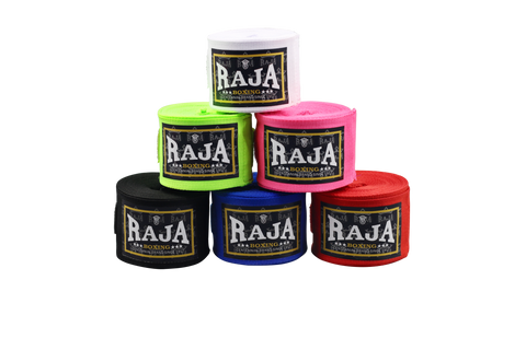 RAJA RCH-7 MUAY THAI BOXING HANDWRAPS Kids Elastic 2.5 m x 5 cm 6 Colours