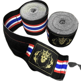 LION KING THAI FLAG MUAY THAI BOXING HANDWRAPS 0042 Elastic Cotton 4.5 m 2 Colours