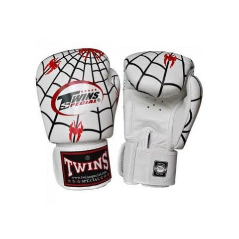 TWINS SPECIAL MUAY THAI BOXING GLOVES Leather 8-16 oz FBGV-8 2 Colours White / Pink