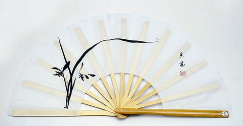 Tai Chi / Kung Fu / Martial Art Combat Performing Left / Right Hand Bamboo Fan 33 cm -MAF023