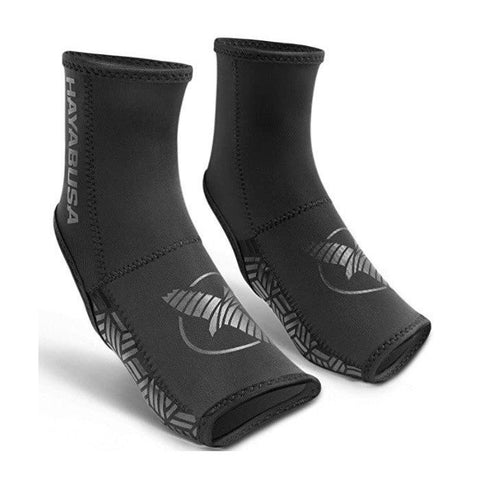 HAYABUSA ASHI FOOT GRIPS 3.0 MUAY THAI  BOXING MMA ANKLE SUPPORT GUARD S/M-XL Black