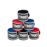 TOP KING TKHW 2 MUAY THAI BOXING HANDWRAPS WITH KNUCKLE SHIELDS COTTON ELASTIC 3.5 m 3 Colours