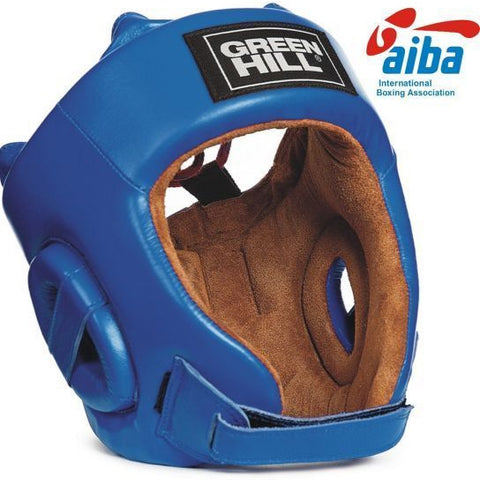 GREENHILL FIVE STAR IBA APPROVED BOXING SPARRING HEADGEAR HEAD GUARD PROTECTOR Size S-XL Blue