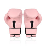 TOFIGHT MUAY THAI BOXING SPARRING GLOVES VELCRO CLOSURE 14-18 oz Pink