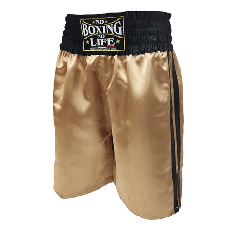 No Boxing No Life BOXING Shorts Trunks S-XXL Gold