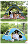 Outdoor Camping Hiking Traveling Lightweight Portable Folding Waterproof and Windproof Automatic Pop Up Family Tent Shelters 2-3 Person 2 Colours