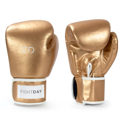 Fight Day MGV2 MUAY THAI BOXING GLOVES Microfiber 8-12 oz Gold