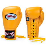 Twins Special professional competitions MUAY THAI BOXING GLOVES LACES UP Leather 6 oz Junior BGLL-1 6 Colour