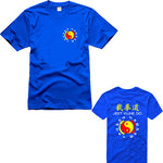 Martial Art Kung Fu JKD Jeet Kune Do T-Shirt Uniform Cotton Size S-XXXXL Blue