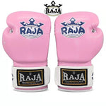 RAJA RBGP-C8 MUAY THAI BOXING GLOVES Cooltex PU Leather Kids  4-6 oz Pink