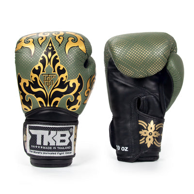 Top King TKBGKN Kanok MUAY THAI BOXING GLOVES Cowhide Leather 8-14 oz 2 Colours