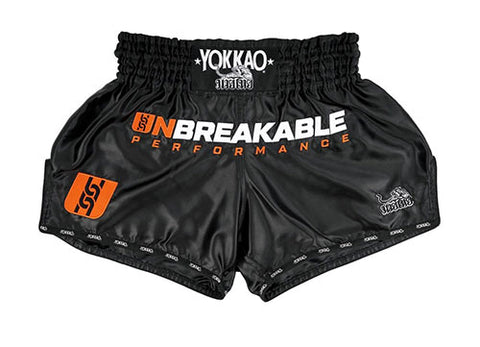 YOKKAO x UNBREAKABLE PERFORMANCE MUAY THAI MMA BOXING Shorts S-XXL Black