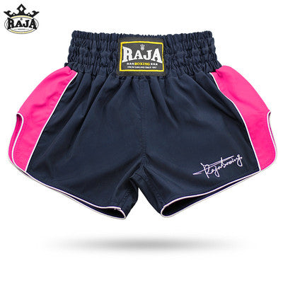 RAJA RKBS-8 MUAY THAI BOXING Shorts XS-XXL Navy Pink