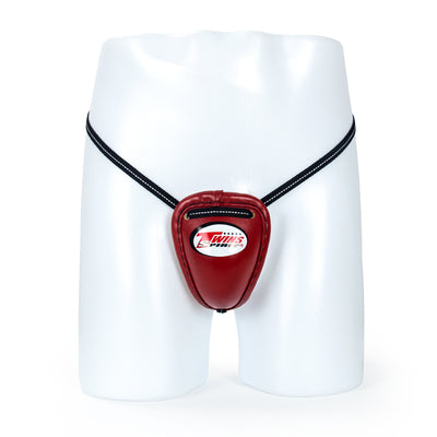 TWINS SPECIAL GPS-1 MUAY THAI BOXING MMA Groin Guard Steel Thai Cup Protector M-XL Red