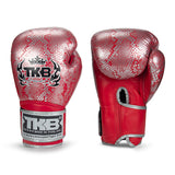 Top King TKBGSS Super Snake Kids MUAY THAI BOXING GLOVES Cowhide Leather 6 oz 2 Colours Red Series