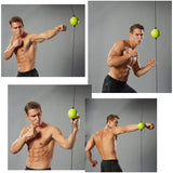 Home Gym Workout Double End Hanging Boxing Punching Reflex Speed ball