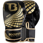 BOOSTER BFG CUBE MUAY THAI BOXING GLOVES 100% synthetic thai leather 10-14 oz Gold