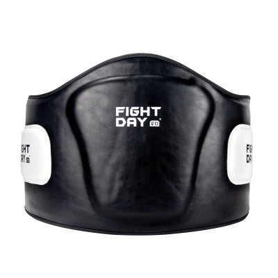 FIGHT DAY BPV1 MUAY THAI BOXING MMA SPARRING BELLY PROTECTOR PAD Size Free 48 x 33 x 24 cm Black White