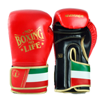 No Boxing No Life Never Say Die BOXING GLOVES Extra Thick Microfiber 8-16 oz Red