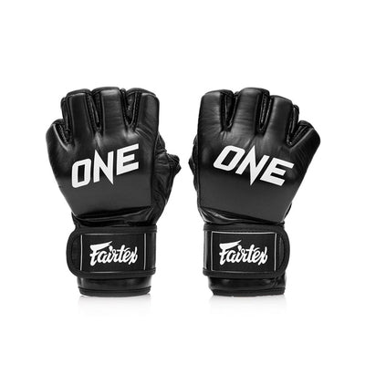 FAIRTEX X CHAMPIONSHIP MMA MUAY THAI BOXING GLOVES Leather FGV12 Size S-XL Black
