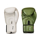 BOOSTER PRO SHIELD 3 MUAY THAI BOXING GLOVES Cowhide Thai Leather 8-16 oz Green