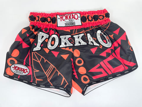 YOKKAO SICK CARBONFIT MUAY THAI MMA BOXING Shorts S-XXL Orange Pink