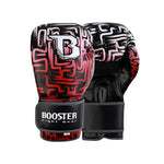 BOOSTER BT Labyrint MUAY THAI BOXING GLOVES High Quality Synthetic Leather 10-14 oz Black Red