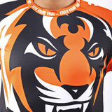 Tiger "Tiger Head" 1stDry Muay Thai T-Shirt S-XXL Black Orange