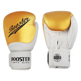 BOOSTER MUAY THAI BOXING GLOVES Leather 8-16 oz White Gold