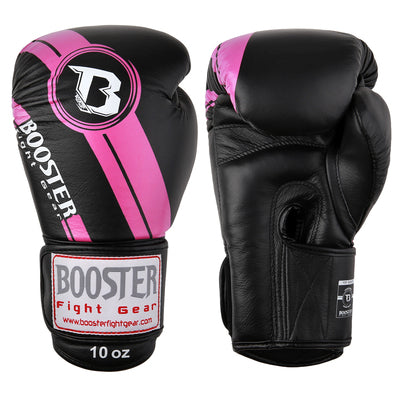 BOOSTER BGL 1 V3 MUAY THAI BOXING GLOVES Leather 8-18 oz Black Pink