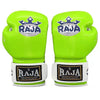 RAJA RBGP-C8 MUAY THAI BOXING GLOVES Cooltex PU Leather Kids  4-6 oz Green