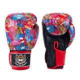 Top King TKBGWT WILD TIGER MUAY THAI BOXING GLOVES Cowhide Leather 8-14 oz 3 Colours