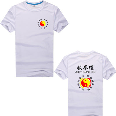 Martial Art Kung Fu JKD Jeet Kune Do T-Shirt Uniform Polyester Size S-XXXXL White