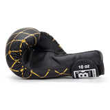 Top King TKBGCH CHAIN MUAY THAI BOXING GLOVES Synthetic Leather 8-14 oz Black Gold