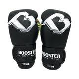 BOOSTER PRO MARBLE MUAY THAI BOXING GLOVES Cowhide Thai Leather 8-16 oz Black