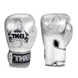 Top King TKBGSS Super Snake MUAY THAI BOXING GLOVES Cowhide Leather 8-16 oz 2 Colours White Series