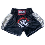Booster TBT Pro Muay Thai Boxing Shorts S-XXXL Black Silver