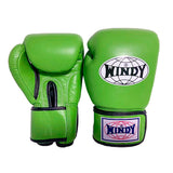 Windy BGVH Classic MUAY THAI BOXING GLOVES Cowhide Leather 8-16 oz Green