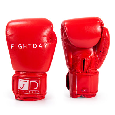Fight Day MGV1 MUAY THAI BOXING GLOVES Microfiber 8-16 oz Red