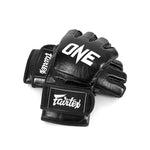 FAIRTEX X CHAMPIONSHIP MMA MUAY THAI BOXING GLOVES Leather FGV12 Size S-XL Black