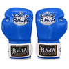 RAJA RBGP-C8 MUAY THAI BOXING GLOVES Cooltex PU Leather Kids  4-6 oz Blue