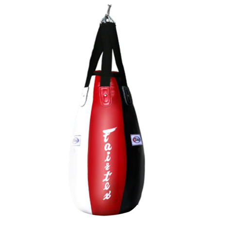 FAIRTEX TEARDROP HB4 MUAY THAI BOXING MMA PUNCHING HEAVY BAG - UNFILLED Leather 40 dia x 90 cm