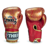 Top King TKBGSS Super Snake MUAY THAI BOXING GLOVES Cowhide Leather 8-16 oz 2 Colours Red Series