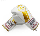 BOOSTER BGL 1 V3 LACE UP PROFESSIONAL MUAY THAI BOXING GLOVES Leather 8-16 oz White Gold