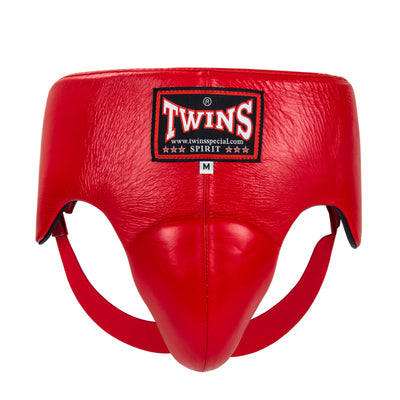 TWINS SPECIAL APL-1 MUAY THAI BOXING MMA Groin Guard Steel Thai Cup Protector M-XL Red