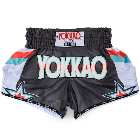 YOKKAO 90's CARBONFIT MUAY THAI MMA BOXING Shorts S-XXL Black
