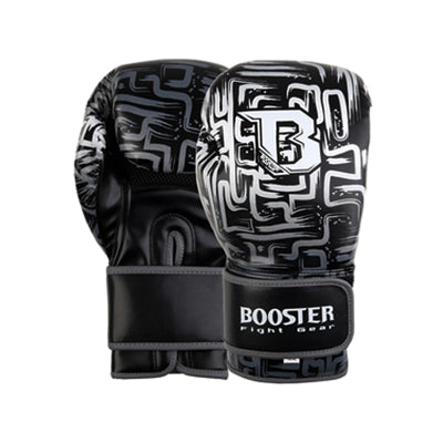 BOOSTER BT Labyrint MUAY THAI BOXING GLOVES High Quality Synthetic Leather 10-14 oz Black White